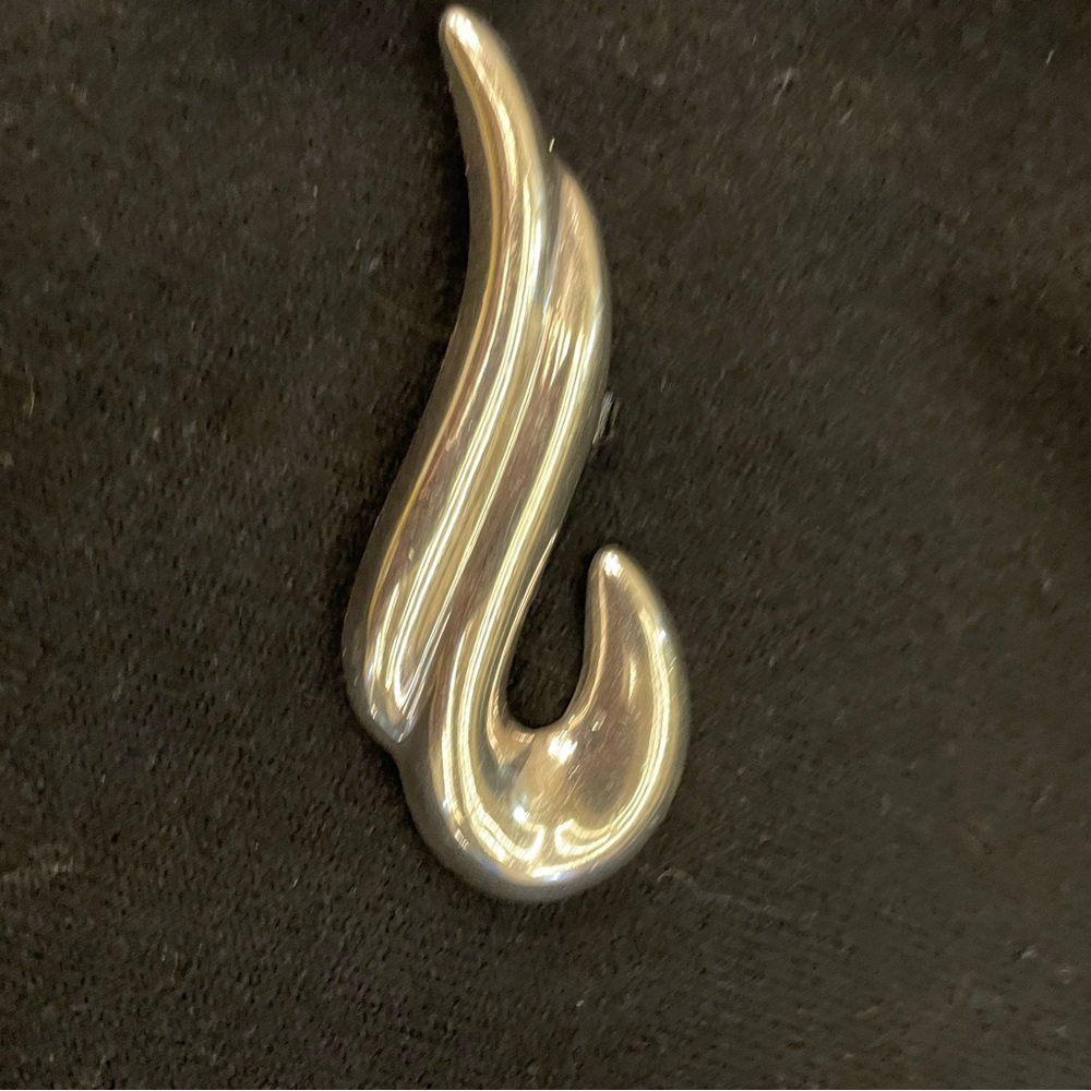Sterling Silver Abstract Brooch